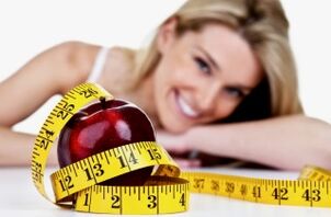 epal dan sentimeter untuk penurunan berat badan