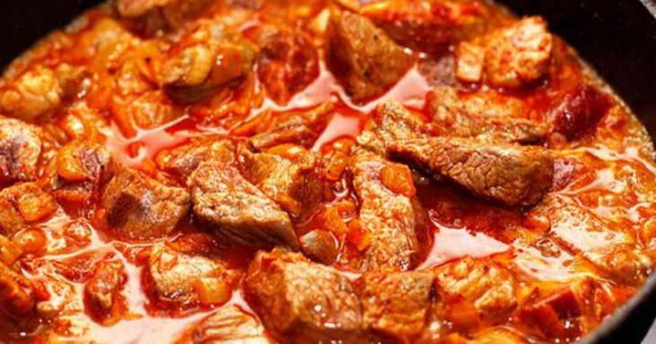rebusan daging lembu pada diet protein