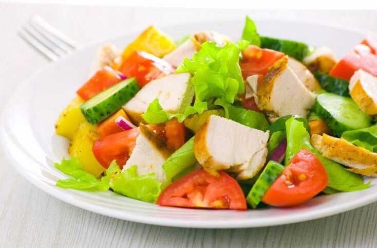 salad sayur ayam pelangsing